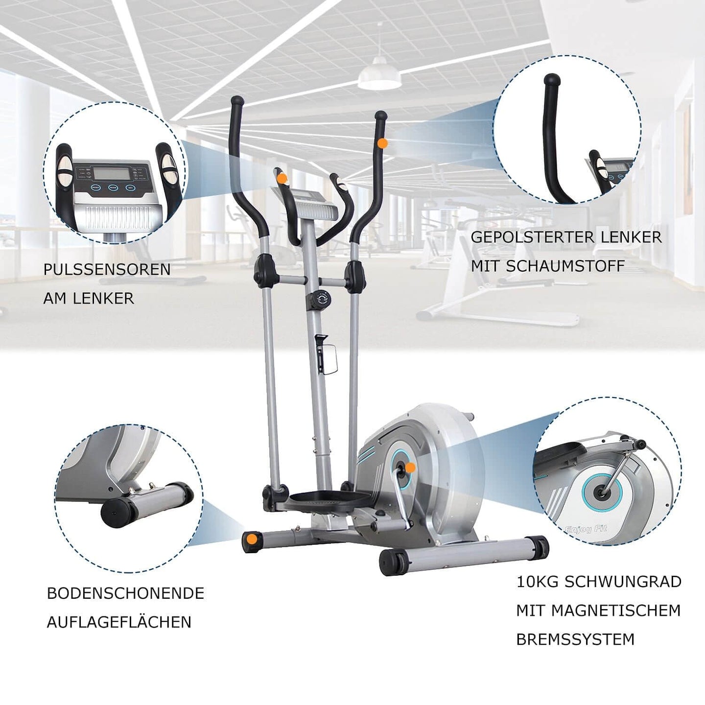 Enjoy Fit® Crosstrainer, Heimtrainer Ergometer F330 von EnjoyFit® HanssonSports.de