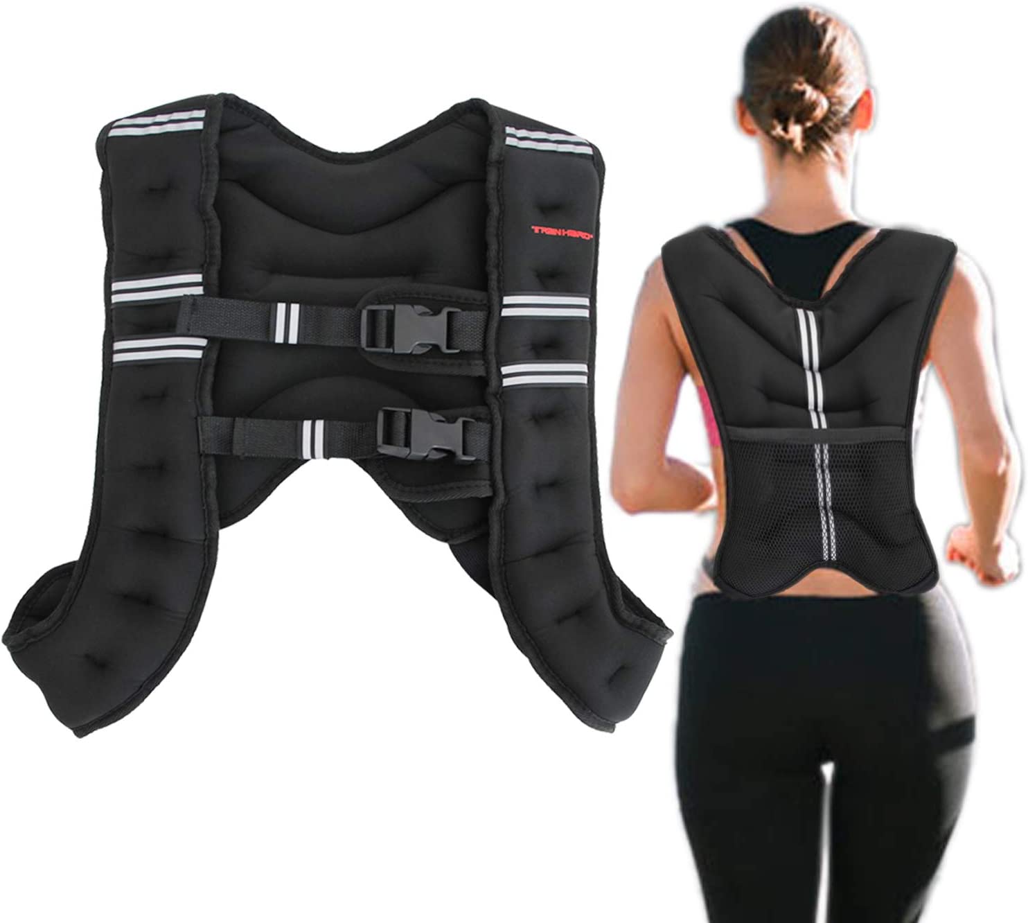 Gewichtsweste 8 KG, X-Style, Trainingsweste für Krafttraining, Laufen, Fitness, uvm. HanssonSports.de