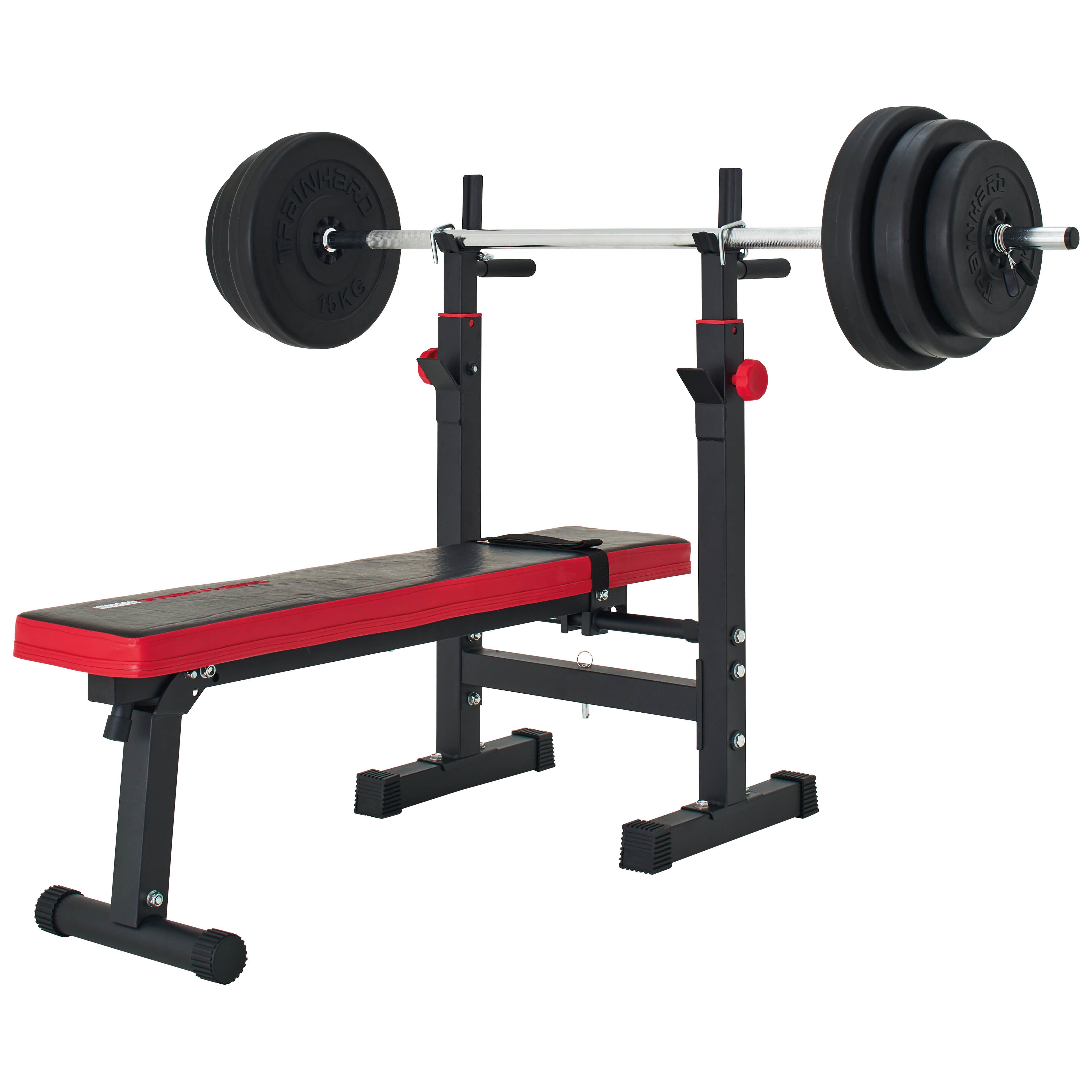 Train Hard® Trainingsbank Combo mit Lang- & Kurzhantelset