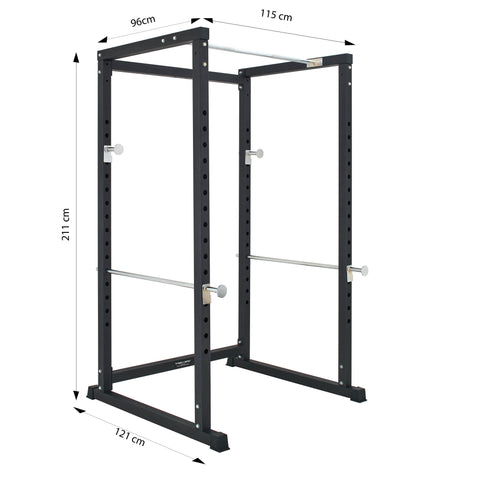 Train Hard® Power Rack - Half Rack bis 400 Kg belastbar
