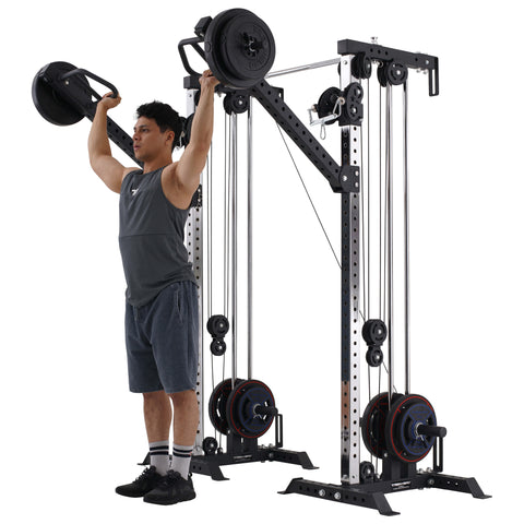 Train Hard® Multi Doppel-Latzugturm Set,