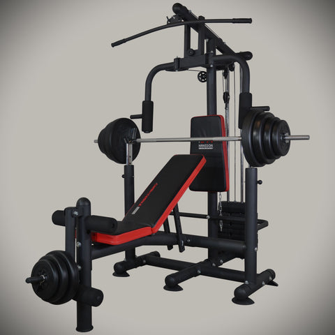 Train Hard® Massive Kraftstation inkl. 60 kg Gewichtsplatten