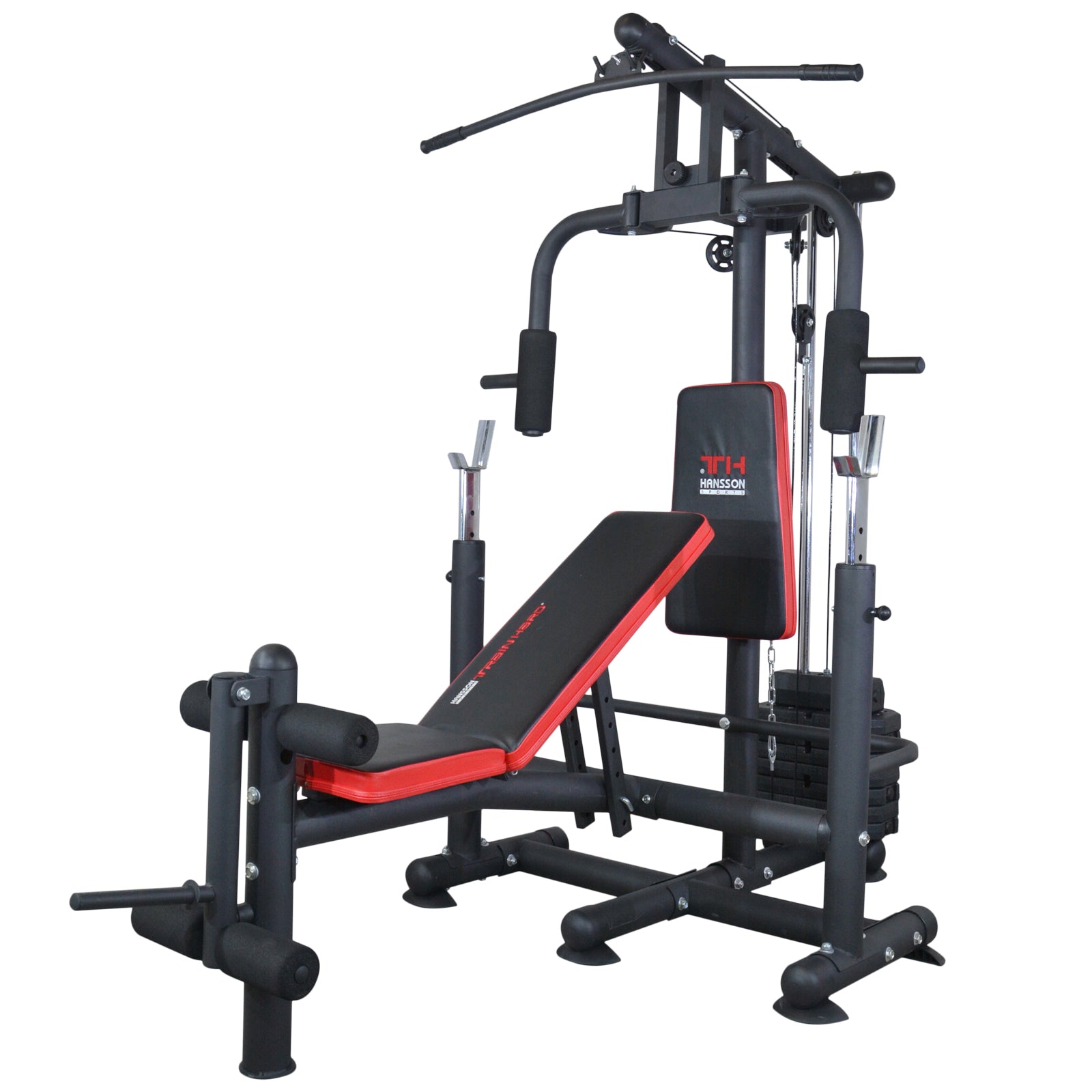 Train Hard® Massive Kraftstation inkl. 60 kg Gewichtsplatten