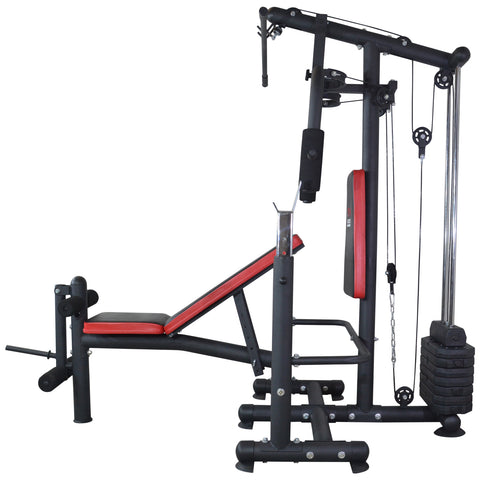Train Hard® Massive Kraftstation inkl. 60 kg Gewichtsplatten