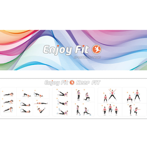 GESCHENKT! Enjoy Fit® Sporthandtuch-Duschtuch mit Mini-Trainingsposter