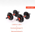 ANGEBOT: Kurzhantelset von EnjoyFit® 2er Set Gusseisen 15kg HanssonSports.de