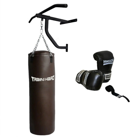 Train Hard® Boxsack 100cm, 30 Kg, als Set