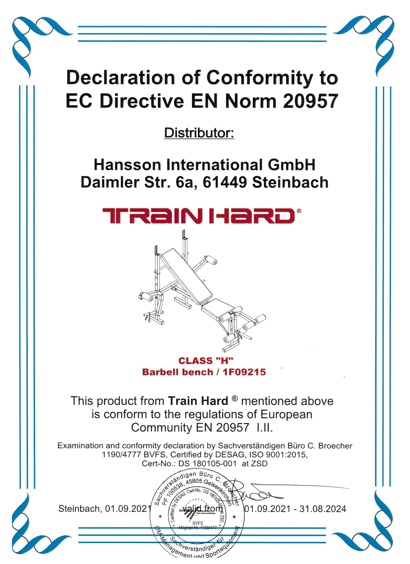Train Hard® Kraftstation mit Beincurl & Butterfly klappbar HanssonSports.de