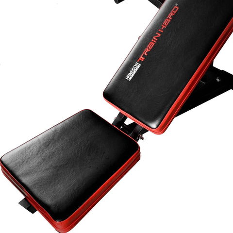 Train Hard® multifunktionelle Hantelbank m. Latzug, Arm- Beincurl, Butterfly
