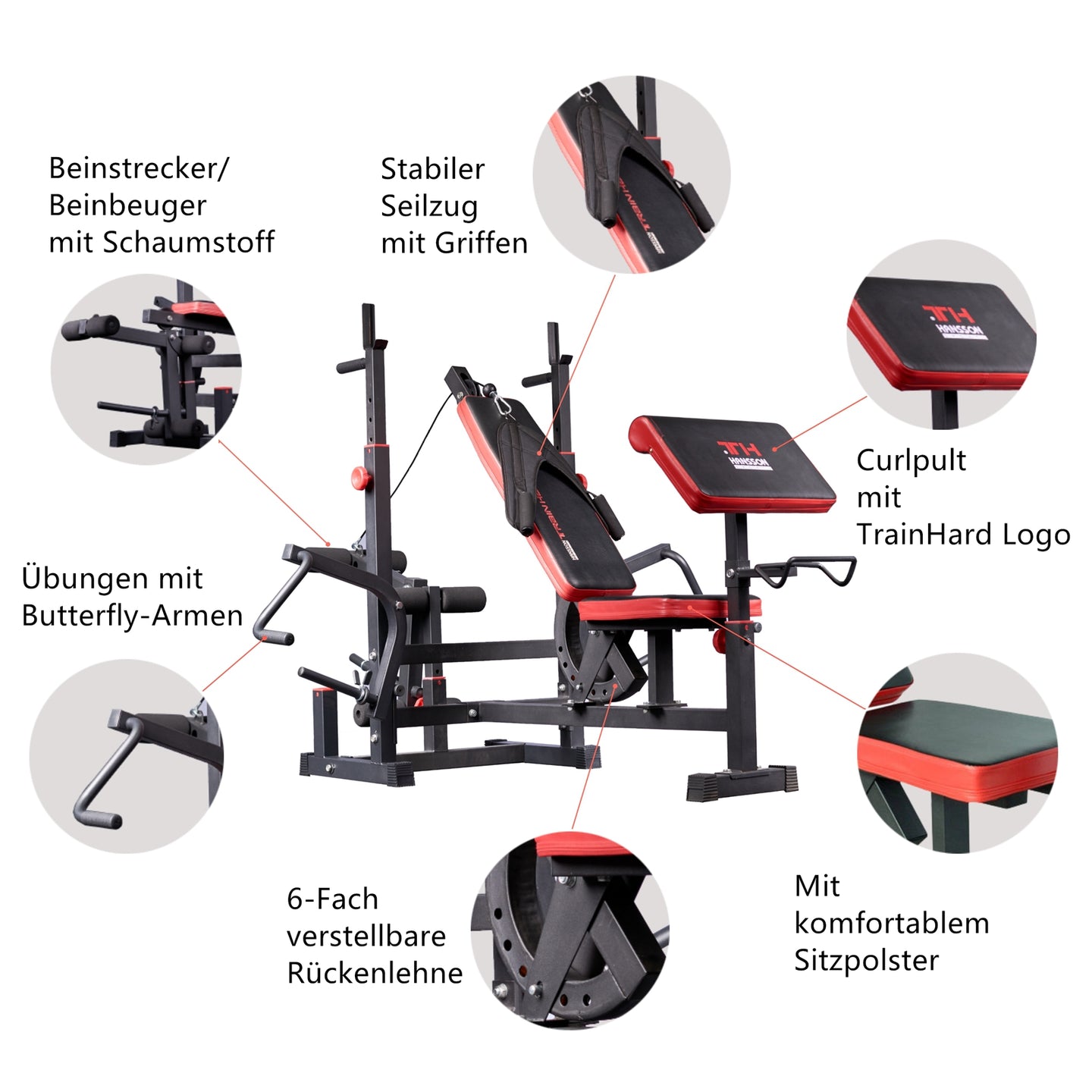 Train Hard® Kraftstation komplett Set HanssonSports.de