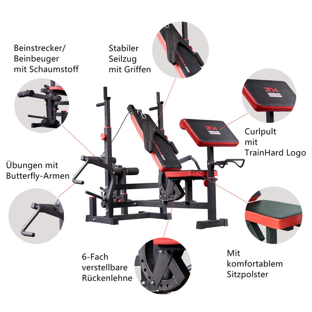 Train Hard® Kraftstation komplett Set HanssonSports.de