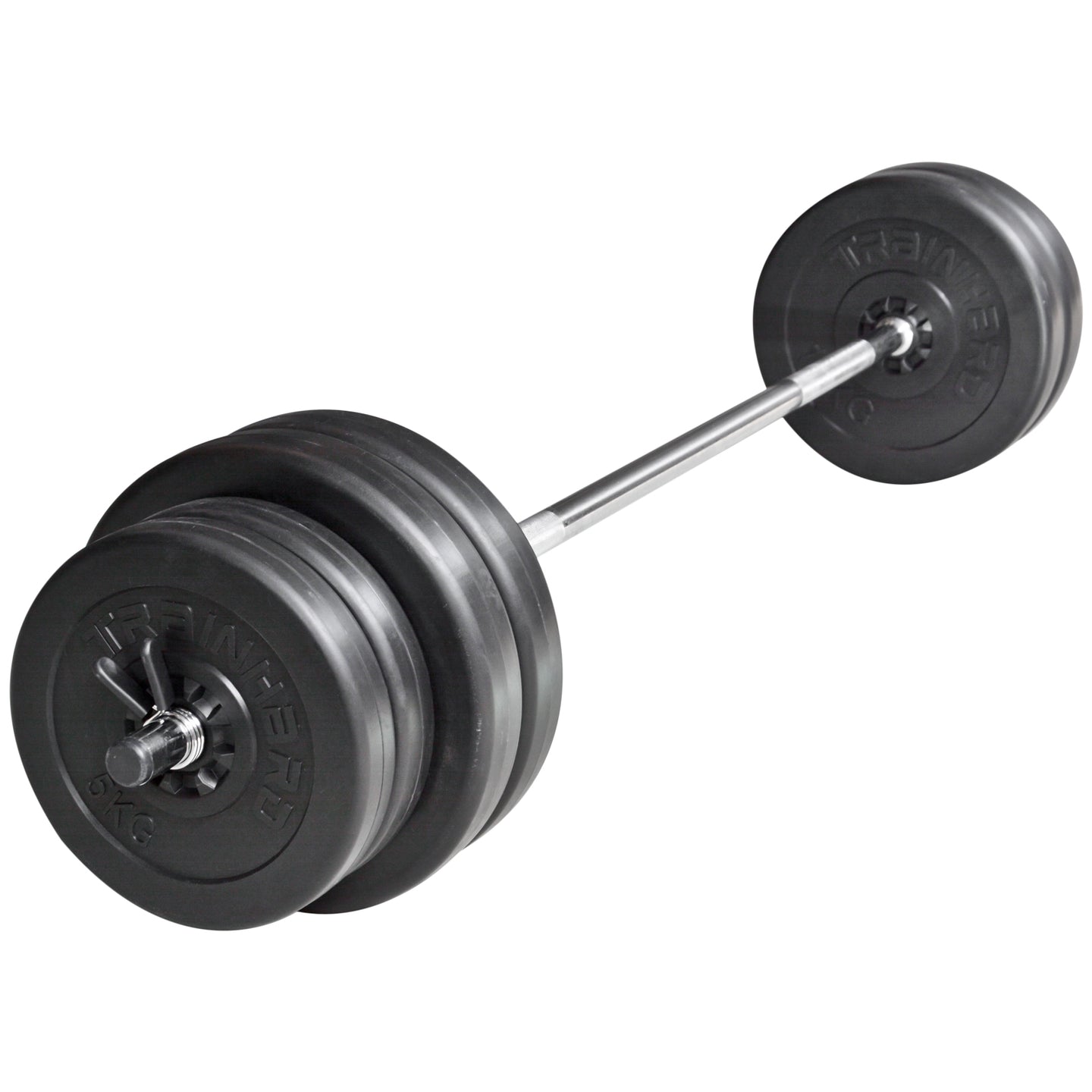 Train Hard® Kraftstation Universal inkl. Latzug mit Langhantel u. Gewichte HanssonSports.de