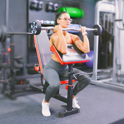 Train Hard® Kraftstation Mega-Set mit Latzug inkl. 100 kg