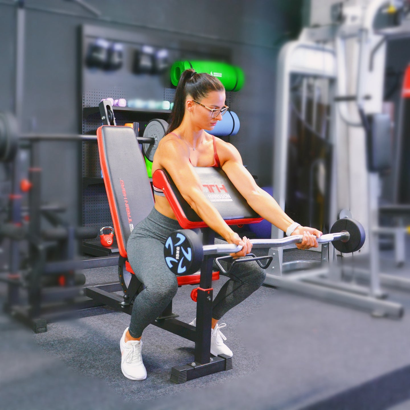 Train Hard® Multi-Kraftstation mit Latzug im Set inkl. 100 kg HanssonSports.de