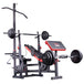Train Hard® Kraftstation inkl. Latzug, Lang- und Curlhantel, 50 Kg Gewichte HanssonSports.de