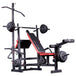 Train Hard® Kraftstation inkl. Latzug, Lang- und Curlhantel, 50 Kg Gewichte HanssonSports.de