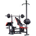 Train Hard® Kraftstation inkl. Latzug, Lang- und Curlhantel, 50 Kg Gewichte HanssonSports.de