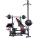 Train Hard® Kraftstation inkl. Latzug, Lang- und Curlhantel, 50 Kg Gewichte HanssonSports.de