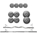 Train Hard® Kraftstation inkl. Latzug, Lang- und Curlhantel, 50 Kg Gewichte HanssonSports.de