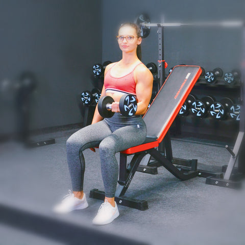 Train Hard® Trainingsbank, variabel einstellbare Hantelbank