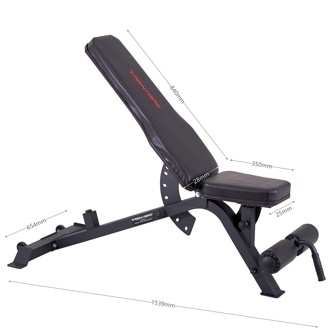 Train Hard® Hantelbank, Trainingsbank 400 kg belastbar HanssonSports.de