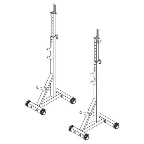 Train Hard® Langhantelablage 200 Kg Belastbar