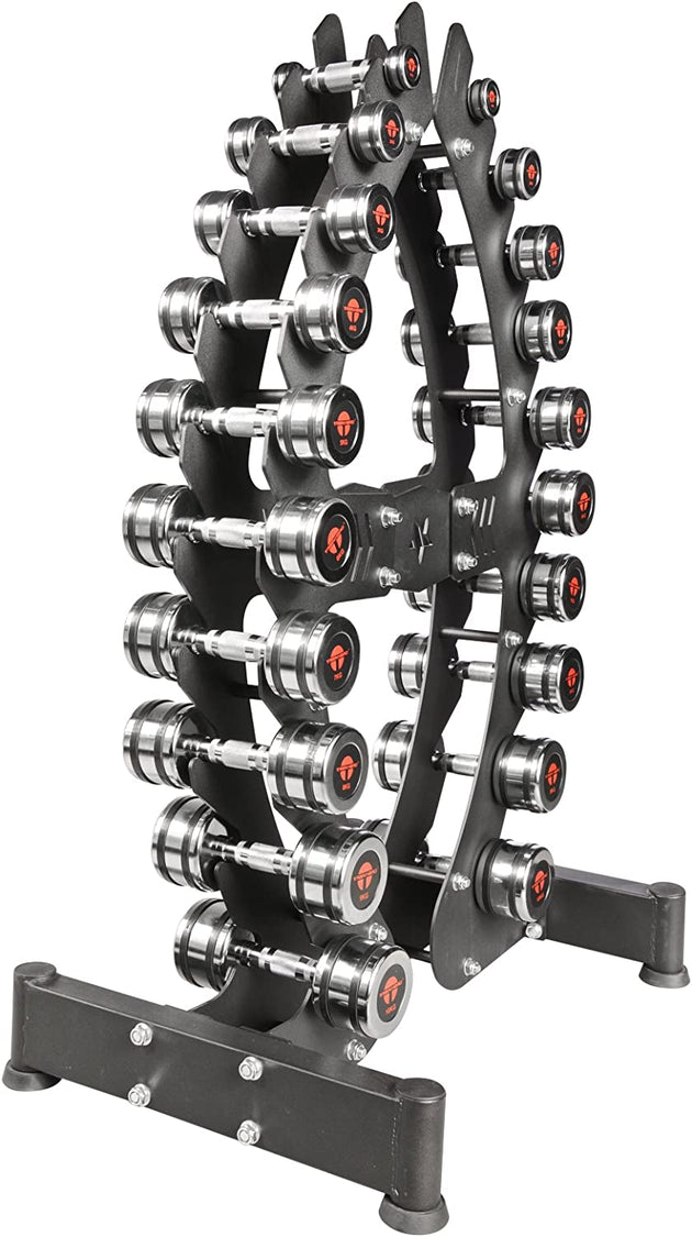 Train Hard® Hantelständer, Mehrhantelständer für 20 Hanteln HanssonSports.de
