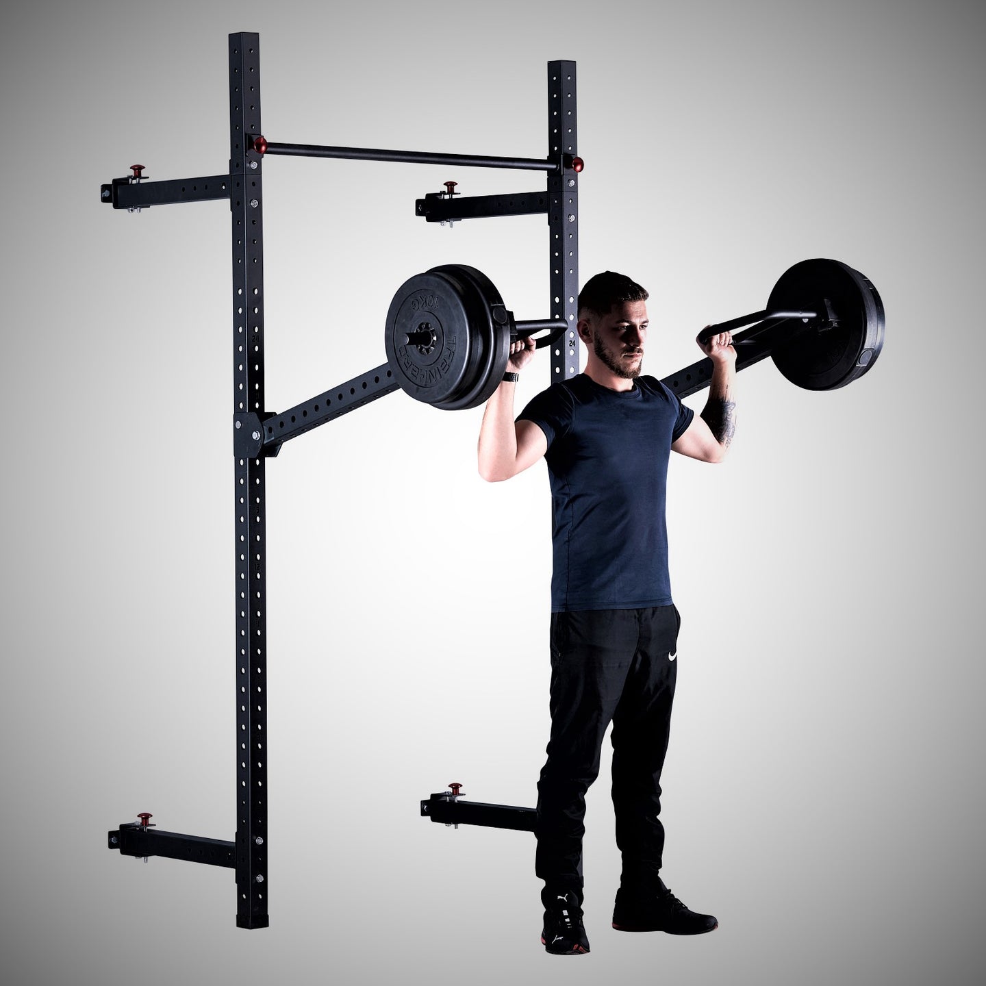 Train Hard® Power Rack, Wall Rack zur Wandbefestigung HanssonSports.de