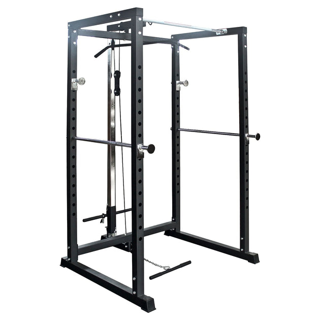 Train Hard® Power Rack 400 Kg belastbar, inkl. Latzugturm HanssonSports.de