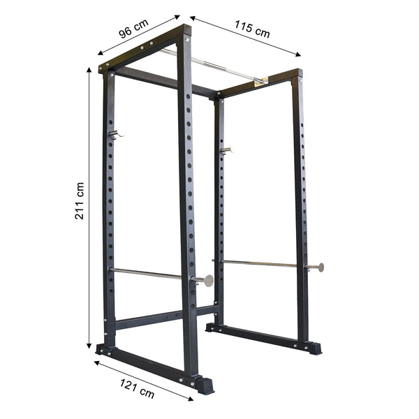 Train Hard® Power Rack 400 Kg belastbar, inkl. Latzugturm HanssonSports.de