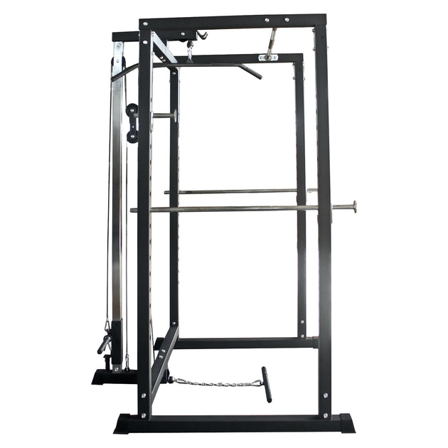 Train Hard® Power Rack 400 Kg belastbar, inkl. Latzugturm HanssonSports.de