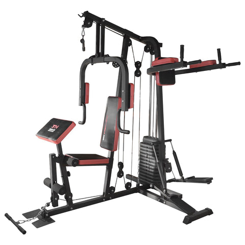 Train Hard® Kraftstation mit Beinpresse, Dipstation, Stepper