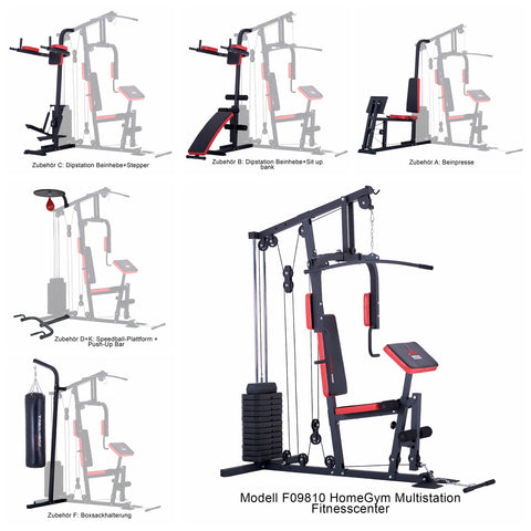 Train Hard® Basiseinheit erweiterbare Kraftstation mit 65kg
