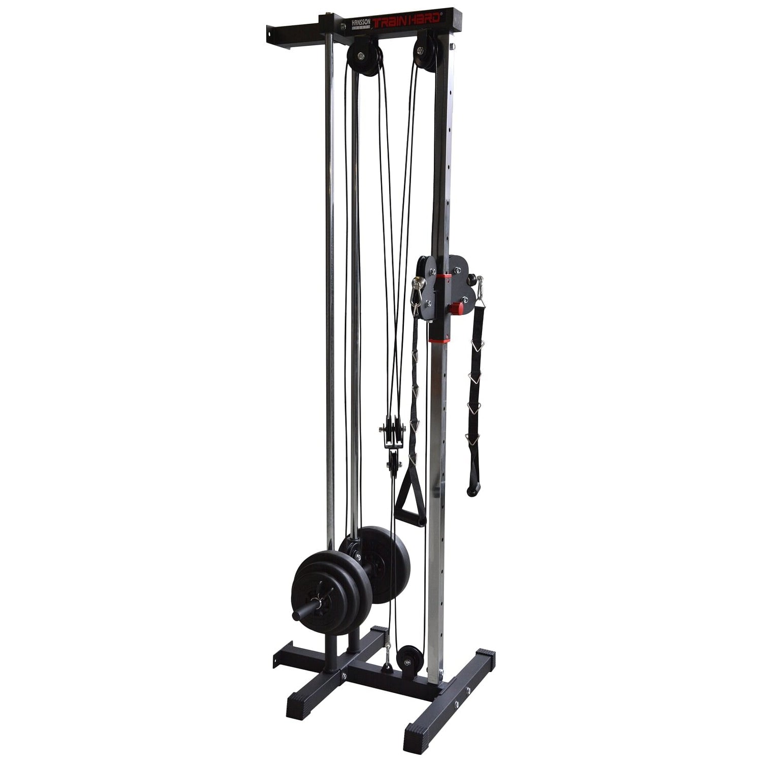 Train Hard® Latzugstation zur Wandbefestigung m/o Gewichte HanssonSports.de