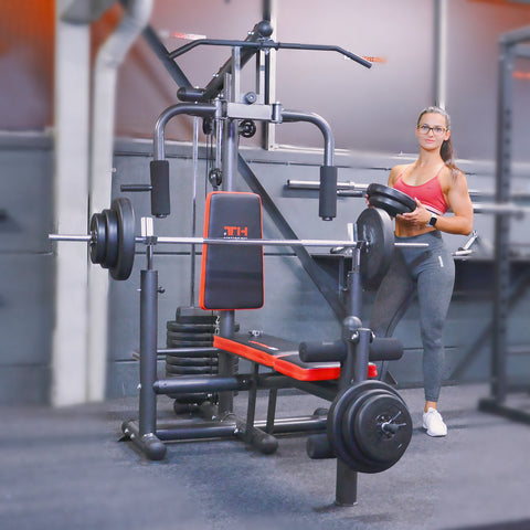 Train Hard® Massive Kraftstation inkl. 60 kg Gewichtsplatten