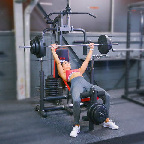 Train Hard® Massive Kraftstation inkl. 60 kg Gewichtsplatten