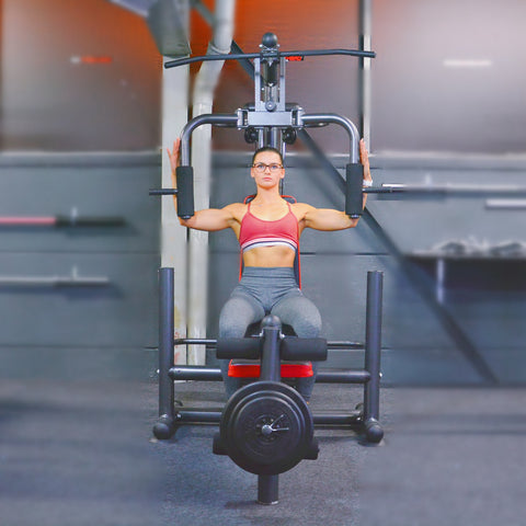 Train Hard® Massive Kraftstation inkl. 60 kg Gewichtsplatten