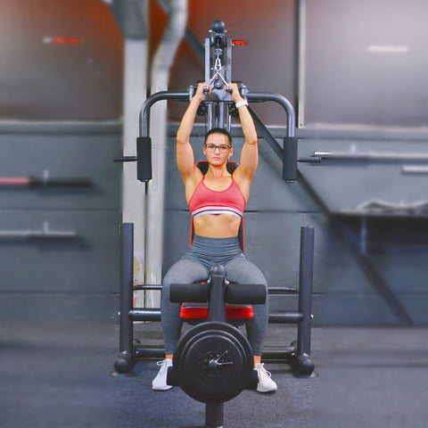 Train Hard® Massive Kraftstation inkl. 60 kg Gewichtsplatten