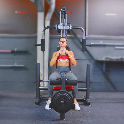 Train Hard® Massive Kraftstation inkl. 60 kg Gewichtsplatten