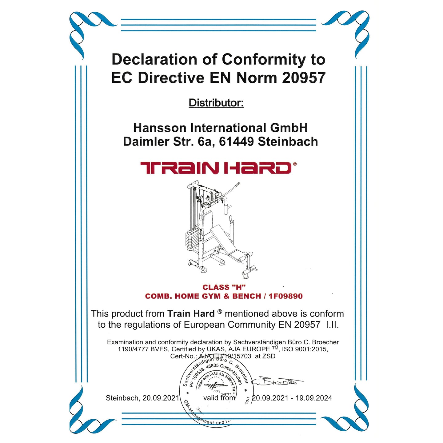 Train Hard® Massive Kraftstation inkl. 60 kg Gewichtsplatten HanssonSports.de