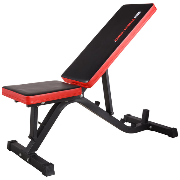 Train Hard® Verstellbare Hantelbank Schrägbank mit Hantelständer HanssonSports.de