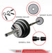 Train Hard® Hantelset mit Langhantelstange von 140 cm, mit Gewichte HanssonSports.de