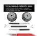 Train Hard® Hantelset mit Langhantelstange von 140 cm, mit Gewichte HanssonSports.de