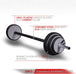 Train Hard® Hantelset mit Langhantelstange von 140 cm, mit Gewichte HanssonSports.de
