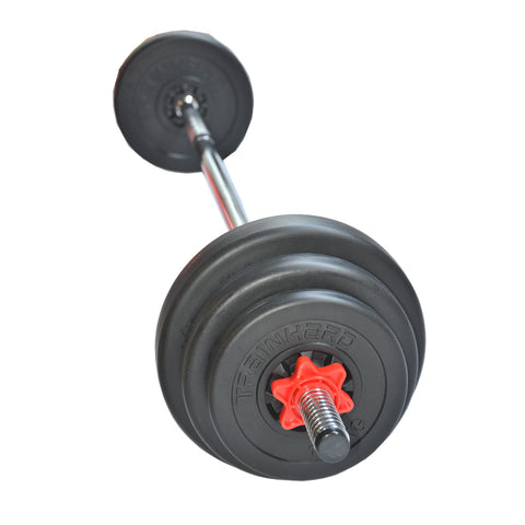 Train Hard® Langhantelset inkl. 17,5 Kg Gewichte