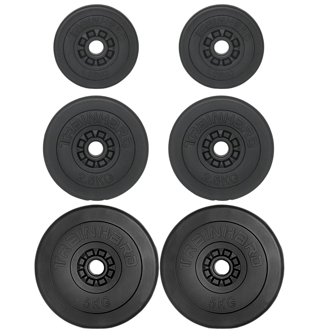 Train Hard® 17.5 Kg Hantelscheiben, Kunststoffgehäuse HanssonSports.de