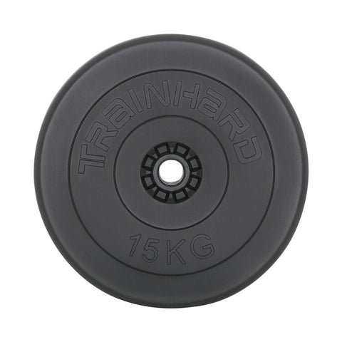 Train Hard® 30 Kg Hantelscheiben (2 x 15 Kg) Kunststoffgehäuse