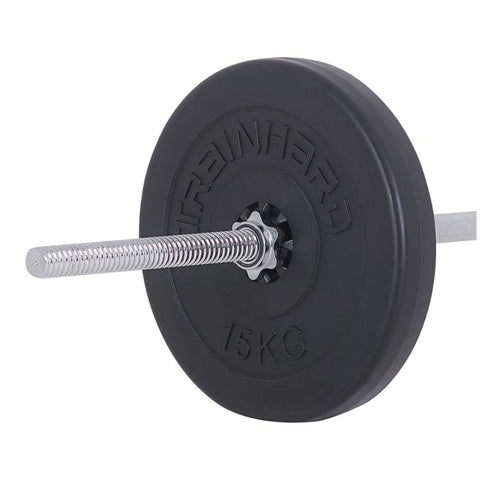 Train Hard® 30 Kg Hantelscheiben (2 x 15 Kg) Kunststoffgehäuse