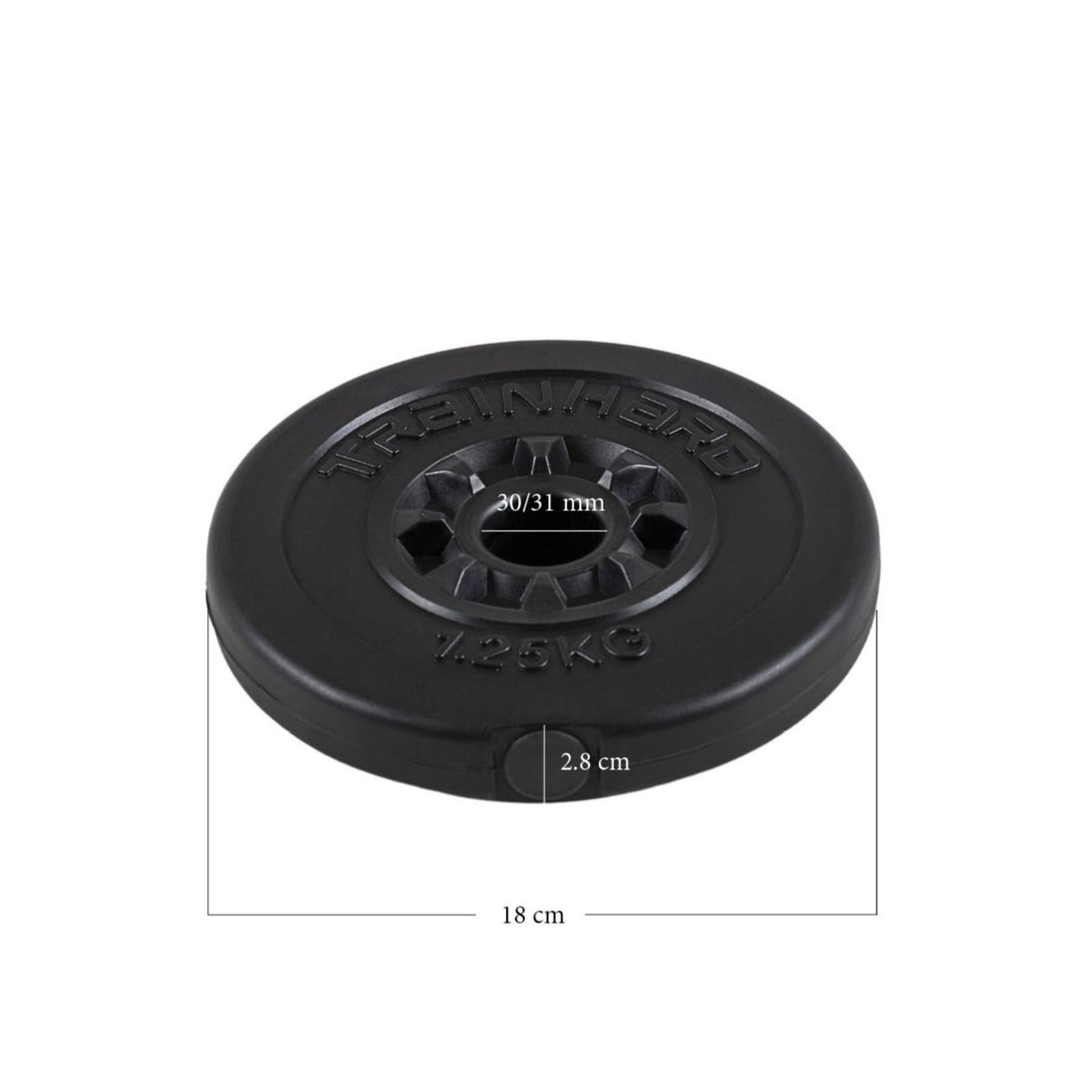 Train Hard® 17.5 Kg Hantelscheiben, Kunststoffgehäuse HanssonSports.de