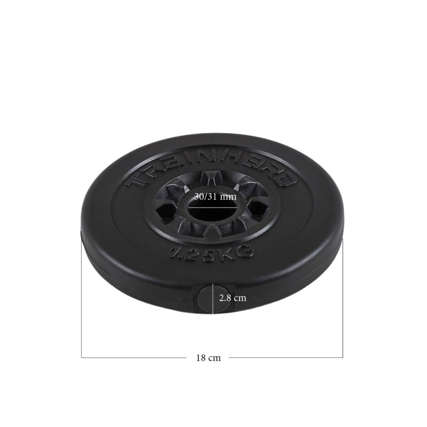 Train Hard® 17.5 Kg Hantelscheiben, Kunststoffgehäuse HanssonSports.de